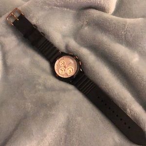 Rose Gold Black fossil watch
